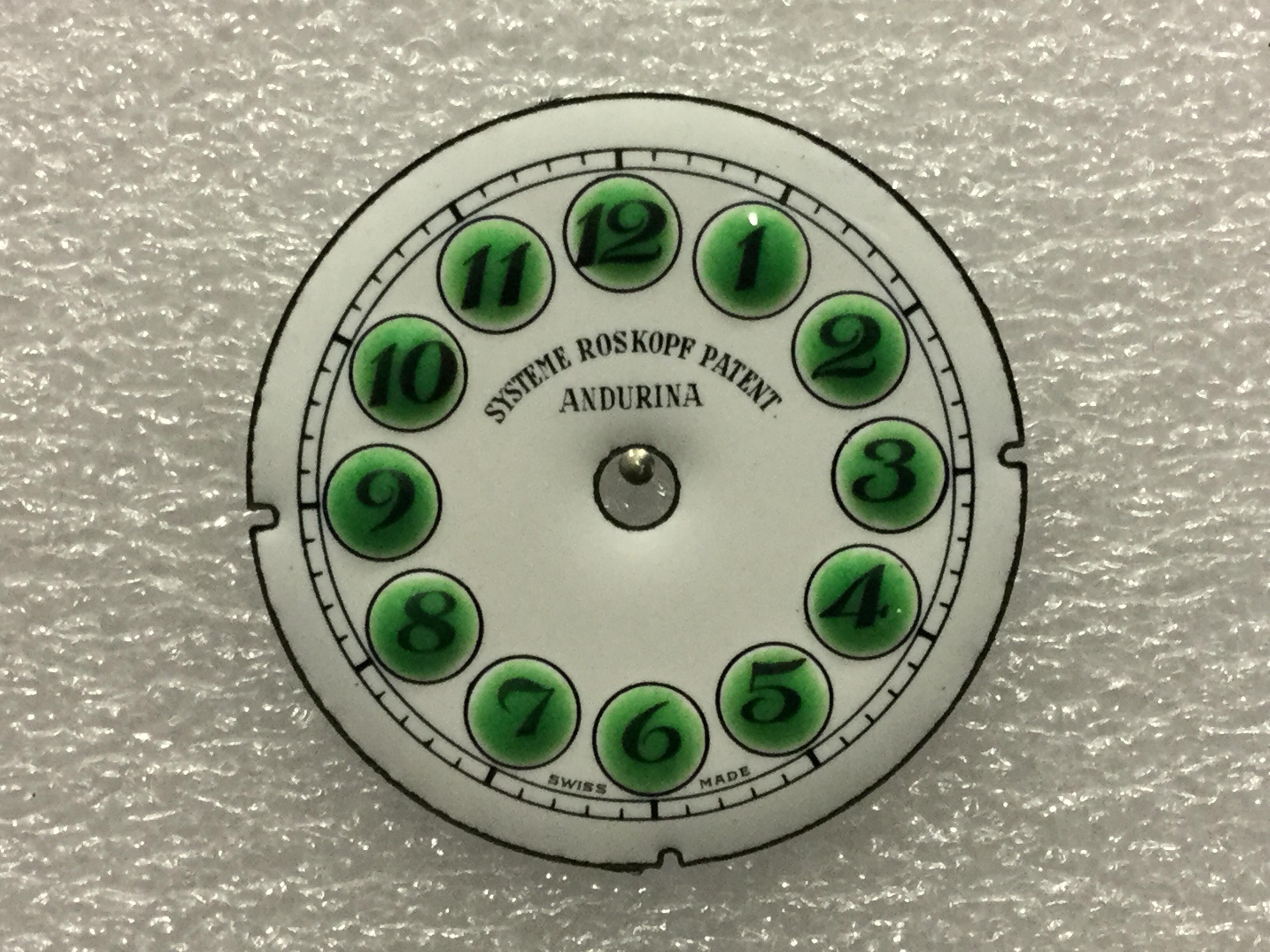 Esfera esmalte systeme roscopf blanco/verde